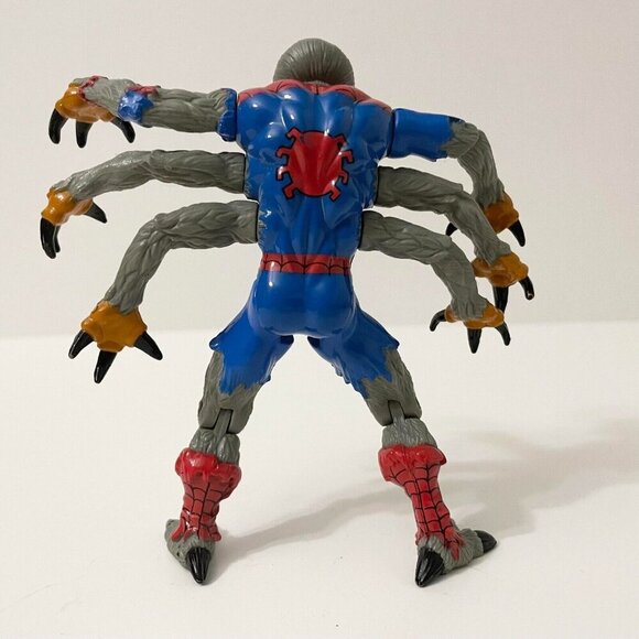 Vintage 1995 Manspider Spiderman Action Figure Marvel Toy Incomplete - Picture 7 of 16